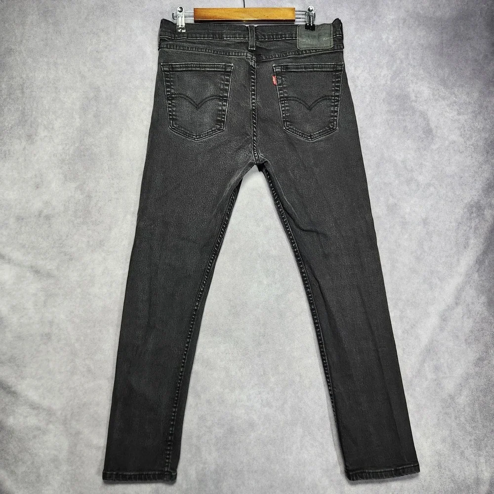 Levis 510 Skinny Fit Jeans Mens 32 to 34x30 Faded Black Denim‎ Pants